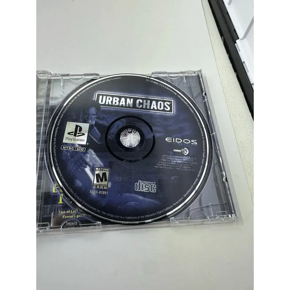 Urban Chaos ps1 Sony PlayStation 1 1999 Action Manual Included Retro Vintage
